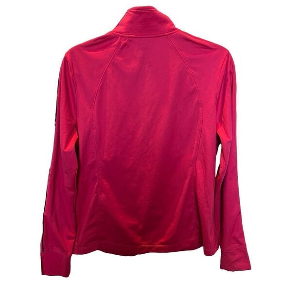 Danskin Now Women's Warm Up Jacket Pink with Gray Piping Size XL(16-18) - Picture 2 of 9